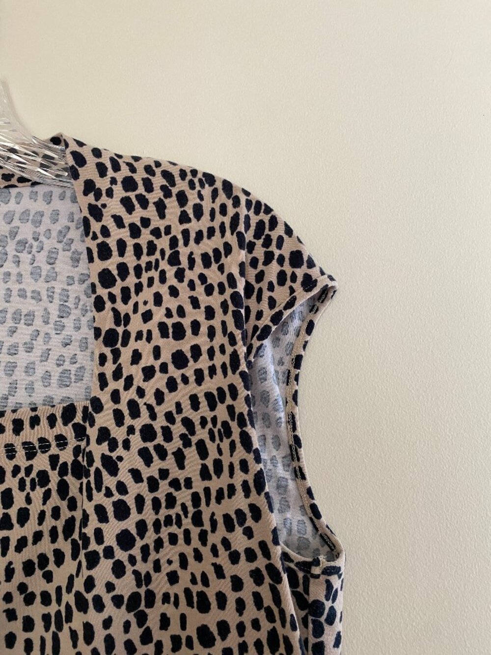 Leopard Print Sleeveless Blouse